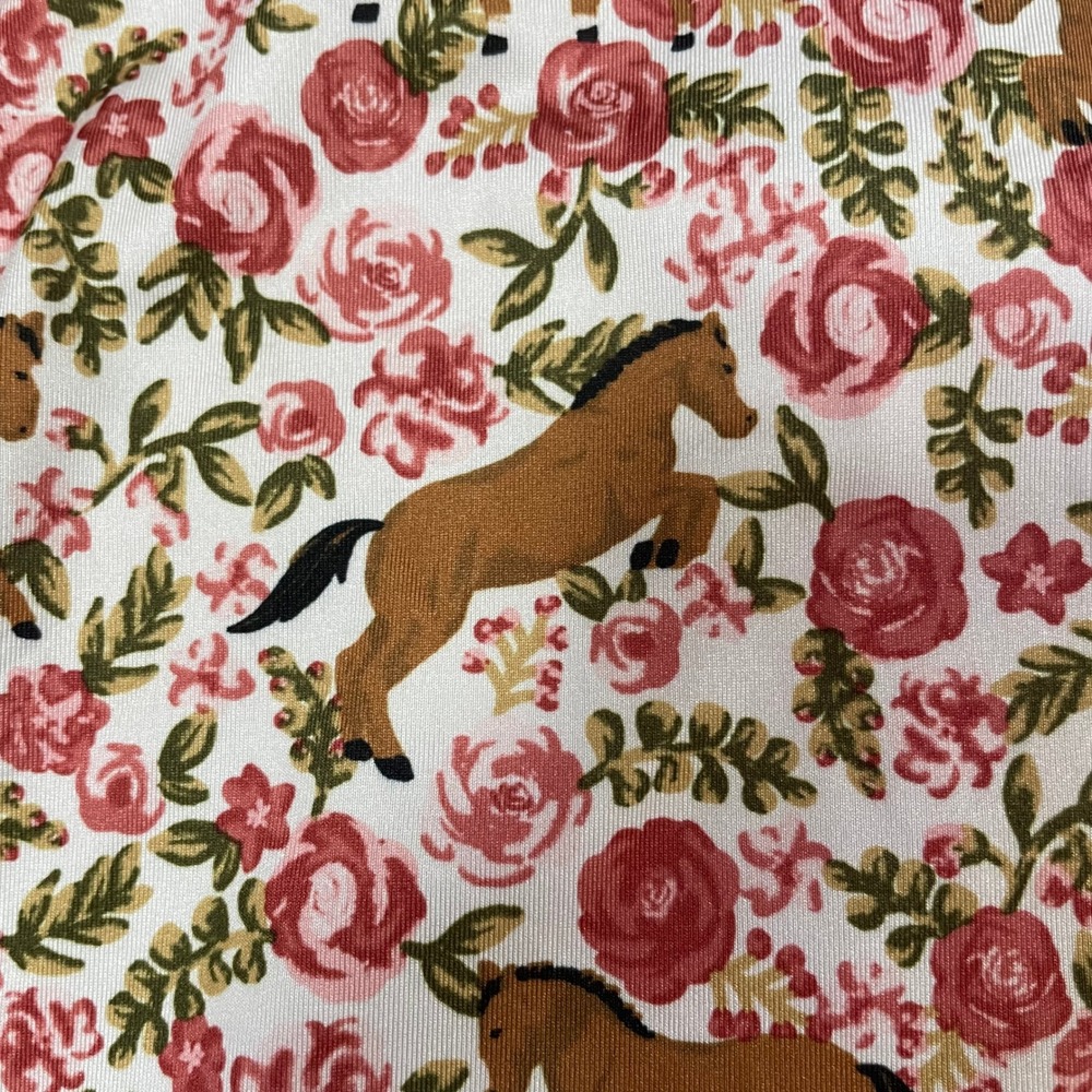 Ariat Sun Protection Shirt youth Large womens XS Horse Floral Zip long sleeve - Picture 7 of 8